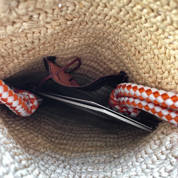 Alemais Horizon Raffia Fish Bag Natural One Size NEW NWT - Picture 7 of 11